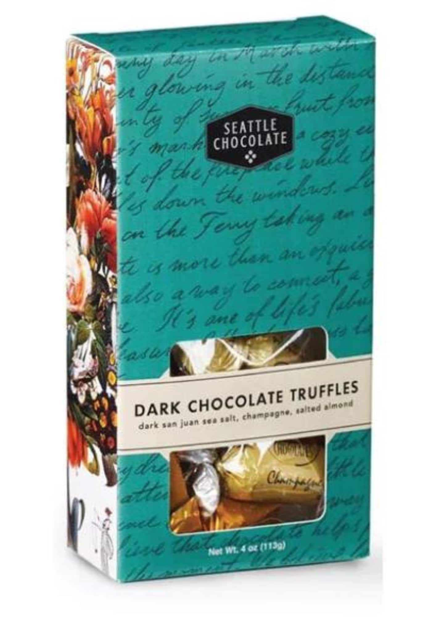 Dark Chocolate Truffles 4 oz Box